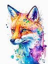 Fox Water Color by Tan Nguyen thumbnail