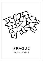 Praag van boven – abstract lijnenspel met karakter