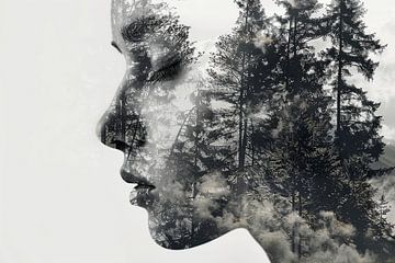 Frau in den Wäldern von Egon Zitter