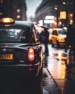 Taxi in Londen van fernlichtsicht