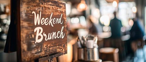 Weekendbrunch in een stijlvol café