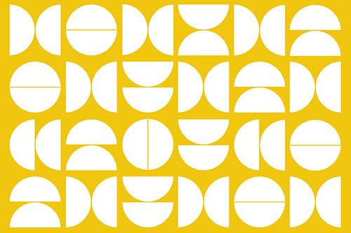 Geel Bauhaus Geometrie Abstractie