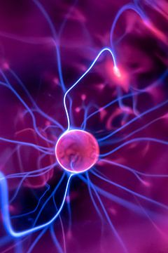 Plasma Ball with Blue Energy Filaments by Markus Gann