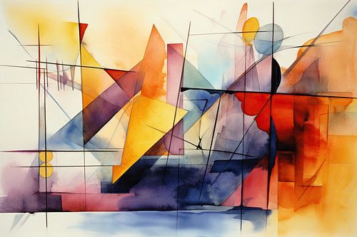 Kleurrijk abstract schilderij 269916