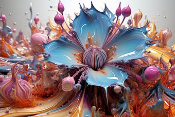 Paint paradise flower