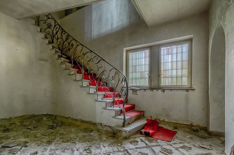 Rampe en fer forgé par Brigitte Mulders