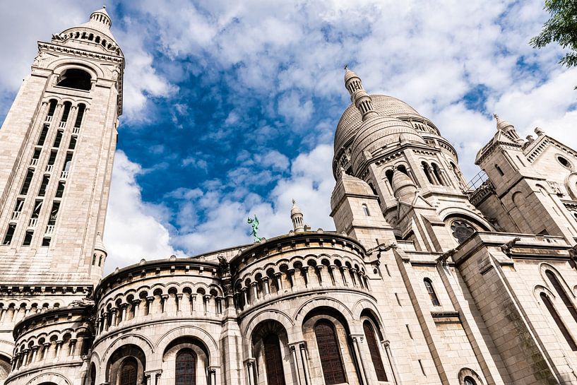 Fassade Sacre Coeur Wahrzeichen Paris Frankreich von Dieter Walther