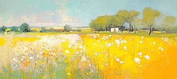 Flower Field | House Beyond the Meadow by Art Whims