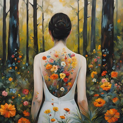 Woman On Flowers 1.2 Paint