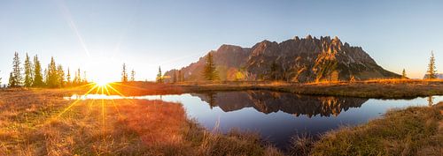 Sunset near Hochkönig by Coen Weesjes