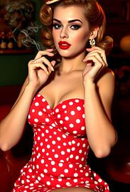 Pin-up-Girl fünfziger Jahre von Egon Zitter