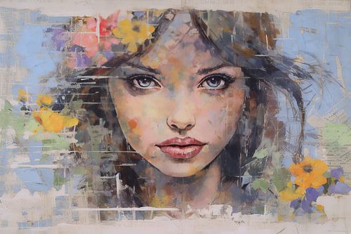 Lucy | Modernes Porträt Collage