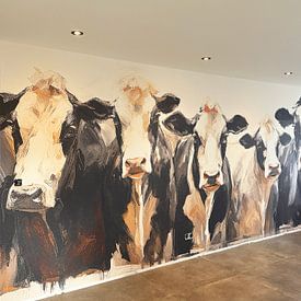 Klantfoto: Zwart Wit Zwart van ARTEO Schilderijen, als behang