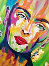 Frida Kahlo "Gesicht" von Kathleen Artist Fine Art Miniaturansicht