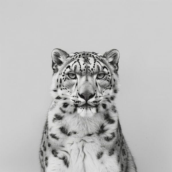 Schneeleopard von Poster Art Shop