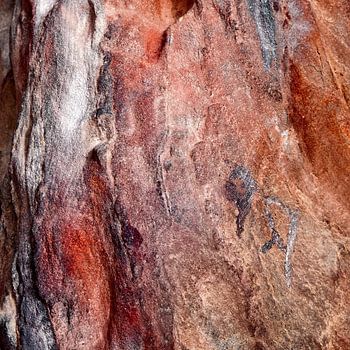 Felswand in Rot - Studie 3