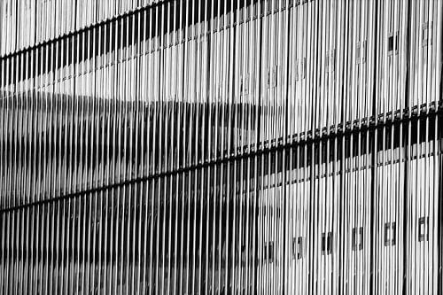 Massieve glazen wand