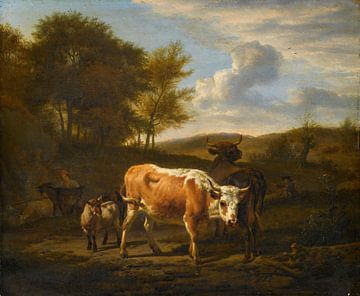 Hügellandschaft mit Vieh, Adriaen van de Velde