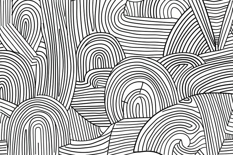 Modern Lines | Illustration by ARTEO Paintings