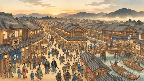 Edo Market Sunset