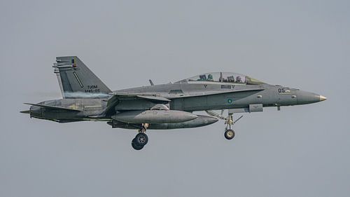 Landung einer malaysischen F/A-18D Hornet.