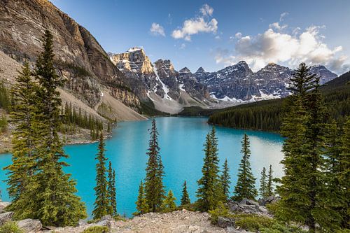 Lake Moraine in the Rocky Mountains
