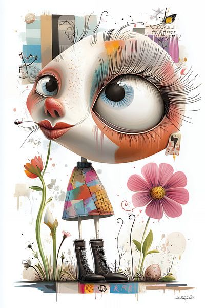 artful and funny whimsical caricature by Gelissen Artworks