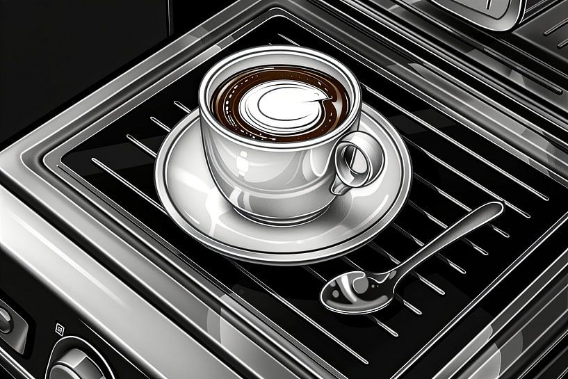 cup of coffee or cappuccino by Egon Zitter