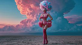 Wolkenkönigin, surrealistische Eleganz von Egon Zitter