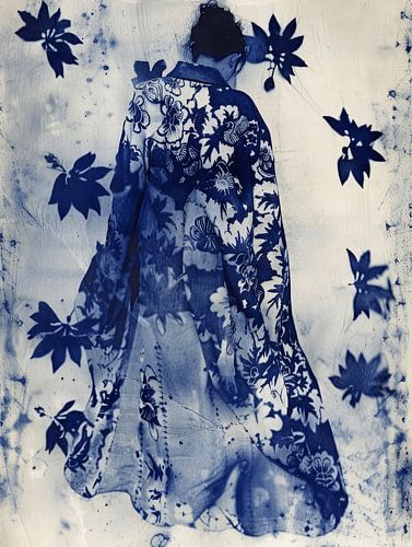 De blauwe kimono