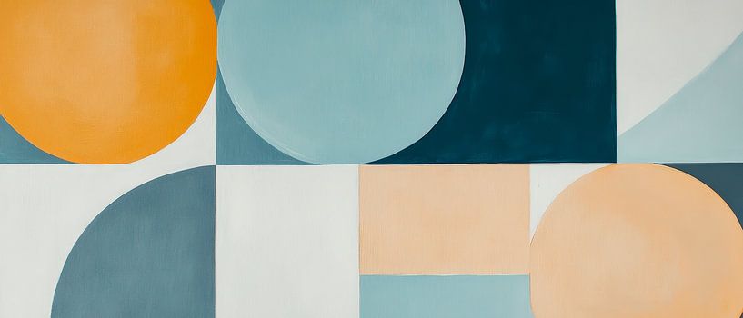 Jeu de couleurs géométriques - Abstrait par Poster Art Shop