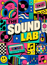 The Sound Lab – Retro-Musik-Collage von irgian firmansyah