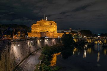 Rome - Castel Sant'Angelo bij nacht