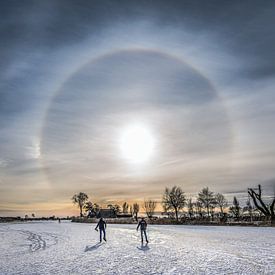 Winterbeeld van Friesland ter hoogte van TerGracht van Harrie Muis