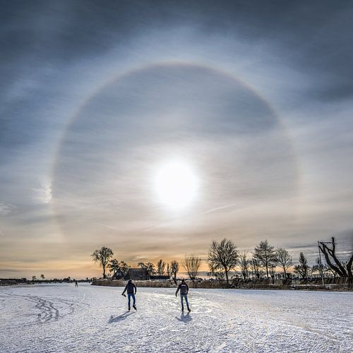 Vue hivernale de la Frise près de TerGracht sur Harrie Muis