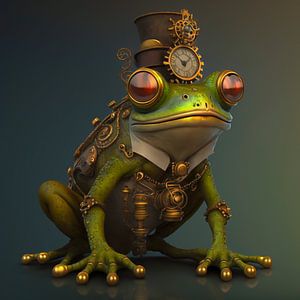 Steampunk-Frosch
