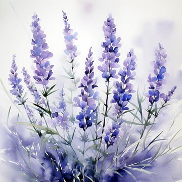 Flowering lavender by Lauri Creates