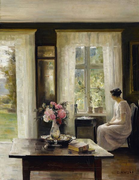 Carl Holsøe, Interior, Light Of Spring by Masterful Masters