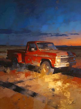 Last Light on the Road by Mellow Art
