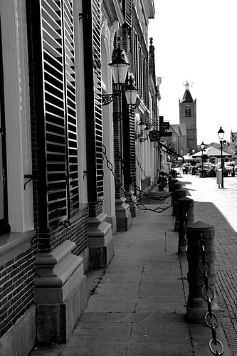 Vianen Utrecht Binnenstad Zwart Wit