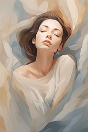Rest in Motion - Dreamy Portrait Art in Soft Tones by Danny van Eldik - Perfect Pixel Design
