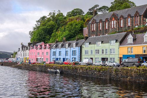 Kleurrijke huizen in Portree on Skye