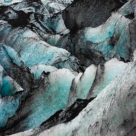Blauwe ijsberg van een IJslandse gletsjer van KiekLau! Fotografie