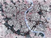 Kaart van Köln in de stijl 'White Winter' van Maporia thumbnail