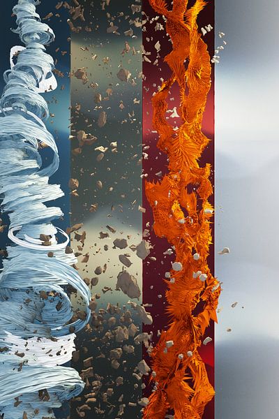 Elijah - tempête, tremblement de terre, feu, silence par Jonathan Schöps | UNDARSTELLBAR.COM — Pensées visuelles sur Dieu
