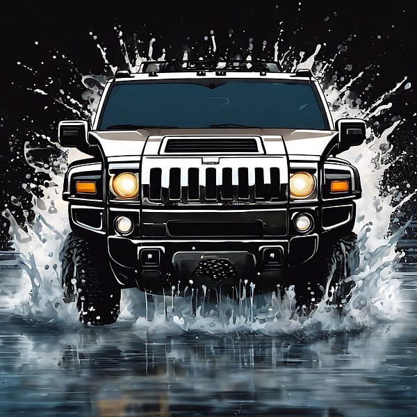 Hummer h2 splash art van kevin gorter