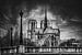 Notre-Dame van Parijs in zwart-wit van Chihong
