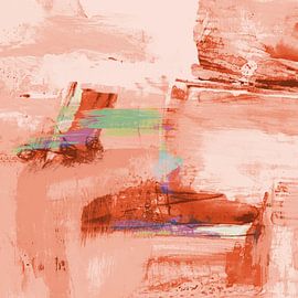 geometrische Formen 22 in Rot von Claudia Gründler