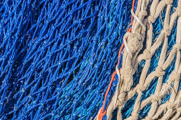 Close-up van het patroonachtergrond van visnetten van Alex Winter