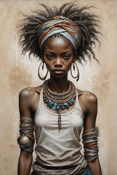 jeune fille africaine par Matthias Beckmann